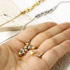 Picture of Eco-friendly Brass Beads For DIY Jewelry Making Single Hole Real Gold Plated Round Disc Faceted