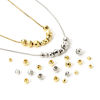 Picture of Eco-friendly Brass Beads For DIY Jewelry Making Single Hole Real Gold Plated Round Disc Faceted
