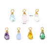 Bild von Umweltfreundliche PVD-Vakuumbeschichtung 304 Edelstahl Mini Charms Tropfen Vergoldet Facettiert 10mm x 4mm