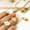 Picture of Eco-friendly PVD Vacuum Plating 304 Stainless Steel Sport Charms 18K Real Gold Plated 3D