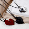 Imagen de 1 Unidad Acrílico día de San Valentín Collar Jersey/Suéter Cadena larga Corazón 110cm longitud