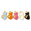 Picture of Vacuum Plating Pet Silhouette Charms 18K Gold Plated Enamel Cat Animal 15mm x 8mm