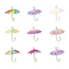 Picture of Brass & Resin Weather Collection Charms Umbrella 18K Gold Plated Multicolor 3D 22mm x 20mm