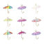 Picture of Brass & Resin Weather Collection Charms Umbrella 18K Gold Plated Multicolor 3D 22mm x 20mm