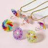 Picture of Brass & Resin Weather Collection Charms Umbrella 18K Gold Plated Multicolor 3D 22mm x 20mm