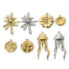 Bild von Umweltfreundliche PVD-Vakuumbeschichtung 304 Edelstahl Charms 14K Echtgold plattiert
