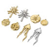 Bild von Umweltfreundliche PVD-Vakuumbeschichtung 304 Edelstahl Charms 14K Echtgold plattiert