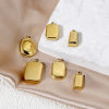 Picture of Eco-friendly PVD Vacuum Plating 304 Stainless Steel Charms 14K Real Gold Plated Smooth Blank