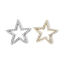 Picture of Brass Galaxy Charms Multicolor Pentagram Star Micro Pave Clear Cubic Zirconia