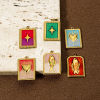 Picture of Eco-friendly PVD Vacuum Plating 304 Stainless Steel Charms 18K Real Gold Plated Enamel