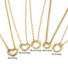 Picture of Brass Link Chain Necklace 18K Gold Plated With Spring Ring Clasp