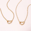 Picture of Brass Link Chain Necklace 18K Gold Plated With Spring Ring Clasp