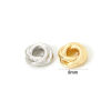 Picture of Eco-friendly Brass Spacer Beads For DIY Bracelet Jewelry Making Findings Real Gold Plated Knot 8mm Dia., Hole: Approx 2.8mm