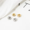 Picture of Eco-friendly Brass Spacer Beads For DIY Bracelet Jewelry Making Findings Real Gold Plated Knot 8mm Dia., Hole: Approx 2.8mm