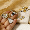Picture of Eco-friendly PVD Vacuum Plating 304 Stainless Steel Charms 18K Real Gold Plated & Silver Tone Two Tone