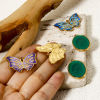 Picture of Eco-friendly PVD Vacuum Plating 304 Stainless Steel Pendants 18K Real Gold Plated Enamel