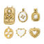 Picture of Eco-friendly PVD Vacuum Plating 304 Stainless Steel Pendants 14K Real Gold Plated