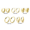 Picture of Eco-friendly Stylish Simple 18K Real Gold Plated Brass Round Hoop Earrings For Women Valentine's Day