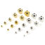 Picture of Eco-friendly Brass Beads For DIY Jewelry Making Real Gold Plated Round