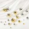 Picture of Eco-friendly Brass Beads For DIY Jewelry Making Real Gold Plated Round