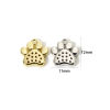 Image de 2 Pcs Breloques Mémorial d'Animaux Domestiques en Laiton Multicolore Griffe Micro Pave à Zircone Cubique Clair 12mm x 11mm