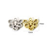 Picture of Brass Insect Charms Multicolor Black Enamel Bee Animal Clear Cubic Zirconia 14mm x 13mm