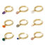 Picture of Eco-friendly Retro Simple 18K Real Gold Plated Brass & Gemstone Open Chip Beads Rings For Women 17.3mm(US Size 7)