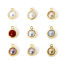 Image de 2 Pcs Breloques Respectueux de la Nature en Laiton Plaqué Or Véritable 18K Rond Imitation Perles 9mm x 7mm