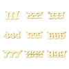 Picture of Eco-friendly Brass Connectors Charms Pendants 18K Real Gold Plated Angel Number