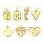 Picture of Eco-friendly Brass Valentine's Day Charms 18K Real Gold Plated Heart Rose Flower