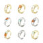 Picture of Eco-friendly Stylish Real Gold Plated Brass & Resin Open Rings For Women 16.9mm(US Size 6.5)