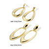 Imagen de 1 Par Respetuoso del Medio Ambiente Elegante 18K Oro Real Chapado Latón Con Tapones Pendientes Para Mujeres Fiesta Tamaño del Poste/Cable: 0.8mm