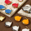 Picture of Eco-friendly Stylish Real Gold Plated Brass Drop Ear Post Stud Earrings For Women Party