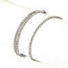 Picture of Eco-friendly Retro Silver Tone 304 Stainless Steel & Rhinestone Cup Chain Bracelets For Women Party 17cm(6.7") long