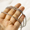 Picture of Eco-friendly Retro Silver Tone 304 Stainless Steel & Rhinestone Cup Chain Bracelets For Women Party 17cm(6.7") long