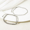 Picture of Eco-friendly Retro Silver Tone 304 Stainless Steel & Rhinestone Cup Chain Bracelets For Women Party 17cm(6.7") long