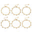 Imagen de 1 Unidad Enchapado al Vacío Ecológico Elegante Chapado en Oro de 18K 304 Acero Inoxidable Cadenas de Curb Tobilleras Para Mujeres Regalo 22cm longitud