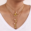 Imagen de 1 Unidad Recubrimiento al Vacío PVD Ecológico Barroco Joyería del océano 18K Oro Real Chapado Acero Inoxidable 304 & Perla Natural Cadena de Cable Cruz Collar con Colgante Para Mujeres Regalo 45cm + 5cm longitud