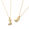 Picture of Eco-friendly Stylish West Cowboy 18K Real Gold Plated Brass Link Cable Chain Boots Pendant Charm Necklace Unisex 46cm(18.1") + 6cm(2.4") long