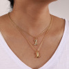 Picture of Eco-friendly Stylish West Cowboy 18K Real Gold Plated Brass Link Cable Chain Boots Pendant Charm Necklace Unisex 46cm(18.1") + 6cm(2.4") long