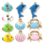 Picture of Eco-friendly PVD Vacuum Plating 304 Stainless Steel Ocean Jewelry Charms 18K Real Gold Plated Multicolor Enamel