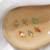 Picture of 2 PCs Eco-friendly PVD Vacuum Plating 304 Stainless Steel Charms 18K Gold Plated Mushroom Enamel