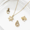 Picture of 2 PCs Eco-friendly PVD Vacuum Plating 304 Stainless Steel Charms 18K Gold Plated Acrylic Imitation Pearl