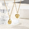 Picture of Eco-friendly PVD Vacuum Plating Exquisite Galaxy 18K Real Gold Plated 304 Stainless Steel & Rhinestone Link Cable Chain Star Pendant Charm Necklace For Women Gift 45cm(17.7") + 5cm(2") long