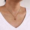 Picture of Eco-friendly PVD Vacuum Plating Exquisite Galaxy 18K Real Gold Plated 304 Stainless Steel & Rhinestone Link Cable Chain Star Pendant Charm Necklace For Women Gift 45cm(17.7") + 5cm(2") long