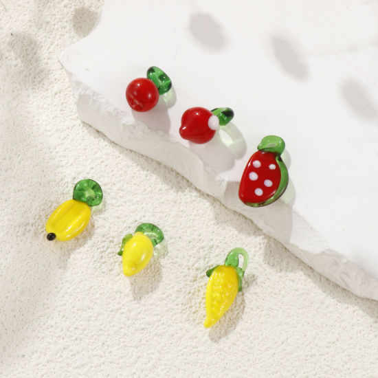 Picture of Lampwork Glass 3D Charms Multicolor Fruit