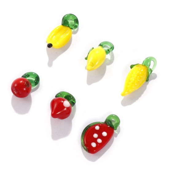 Picture of Lampwork Glass 3D Charms Multicolor Fruit
