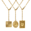 Imagen de 1 Unidad Enchapado al Vacío Ecológico Elegante Elegante Chapado en Oro de 18K 304 Acero Inoxidable Catena di Fermagli Corazón Serpiente Collar con Colgante Para Mujeres Regalo 60cm longitud