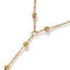Picture of Eco-friendly PVD Vacuum Plating Exquisite Religious 18K Real Gold Plated 304 Stainless Steel Link Cable Chain Cross Prayer Beads Rosary Necklace Unisex Gift