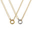 Imagen de 1 Piece Eco-friendly PVD Vacuum Plating Minimalist 18K Real Gold Plated 304 Stainless Steel Link Cable Chain Circle Ring Pendant Charm Necklace For Women Gift 42cm(16.5") + 8cm(3.1") long